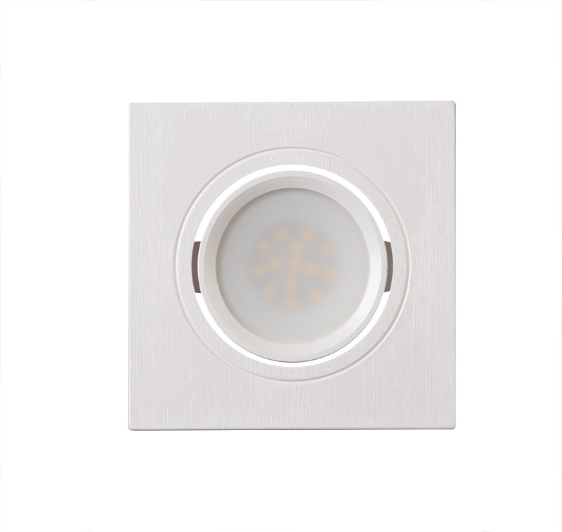 GHIERA DA INCASSO PER FARETTO GU10 QUADRATA ORIENTABILE