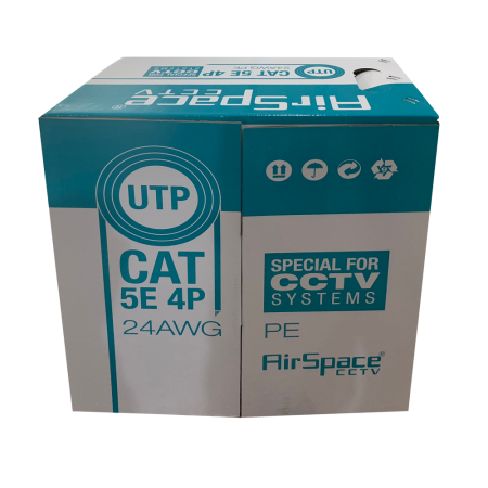 ROTOLO DI 305 METRI DI CAVO UTP CAT5E24AWG RIGIDO.