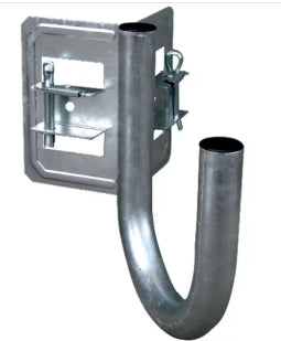 SUPPORTO 180° ATTACCO A CAMINO RINFORZATO TUBO D.40 x 1.5MM