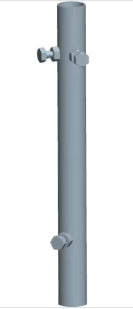 PALO NORME CEI MT. 2 DIAM. 50X3MM C/B