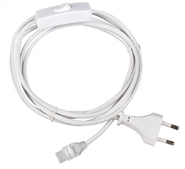 CAVO SPINA 1m PER STRISCE LED220V CON INTERRUTTORE