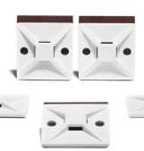 BASETTA ADESIVA PER FASCETTE 28X28 BIANCO