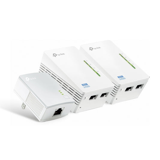TP-Link Kit 3 powerline AV600 WiFi 300Mbps 2 Porte LAN