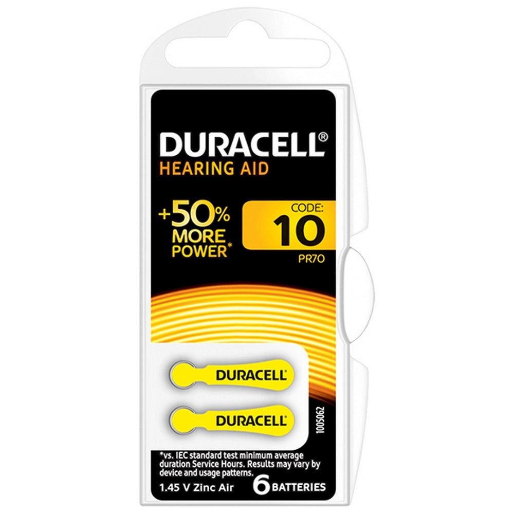 BATTERIA DURACELL ZA10   x ACUSTICA BLISTER 6 PEZZI