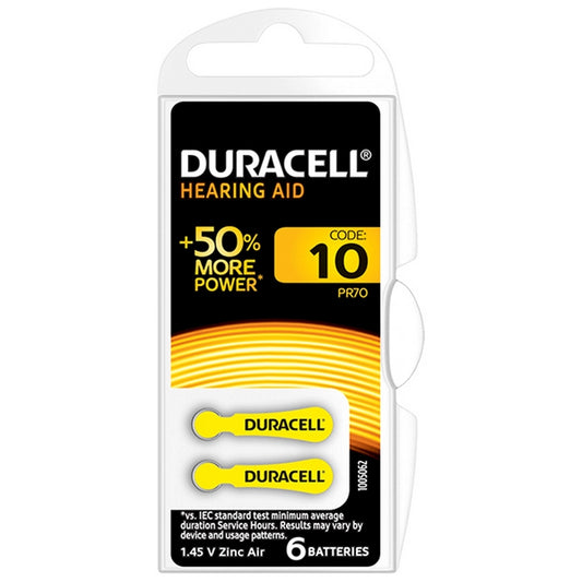 BATTERIA DURACELL ZA10   x ACUSTICA BLISTER 6 PEZZI