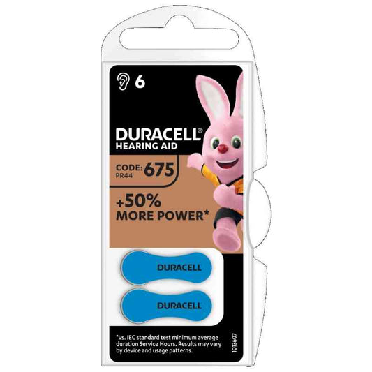 BATTERIA DURACELL ZA675 x ACUSTICA BLISTER 6 PEZZI