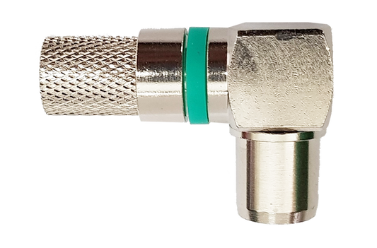 SPINA IEC 90°AD AVVITARE 6.7mm CON O' RING PER CAVO