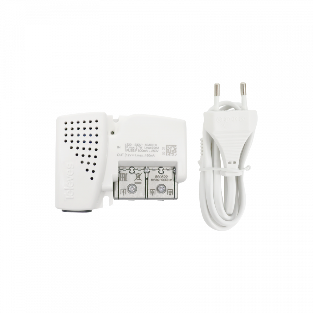 AMPLIFICATORE DA INTERNO PicoKom 2 uscite: VHF/UHF – LTE700 Ready