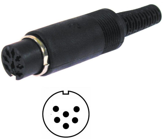 PRESA DIN 6 POLI 5+1 VOLANTE