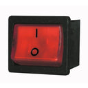 INTERRUTTORE BIPOLARE LUMINOSO ROSSO MINI 22x19