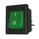 INTERRUTTORE BIPOLARE LUMINOSO VERDE 22x30