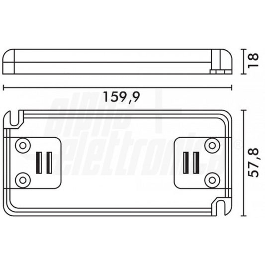 ALIMENTATORE PER LED a tensione costante 50W - 12Vdc