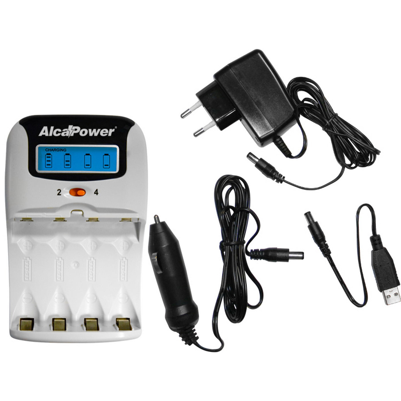 CARICATORE Ni-MH CON ALIMENTATORE, ACCENDISIGARI