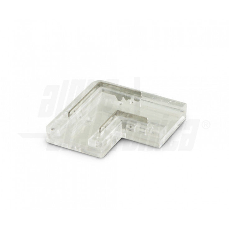 CONNETTORE PER PCB 10mm AD ANGOLO - Strip/Strip - Per strisce SMD/COB monocolore