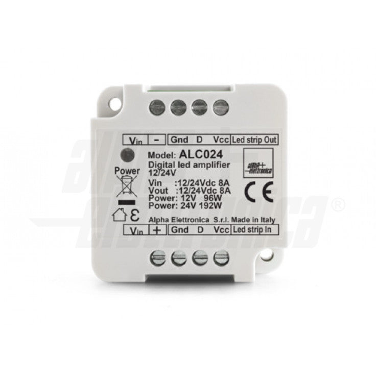 AMPLIFICATORE PER STRISCE LED DIGITALI EFETTO RUNNING - 12-24V