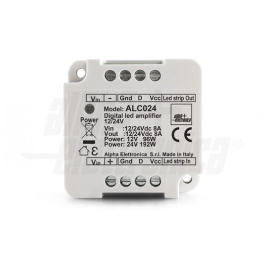 AMPLIFICATORE PER STRISCE LED DIGITALI EFETTO RUNNING - 12-24V