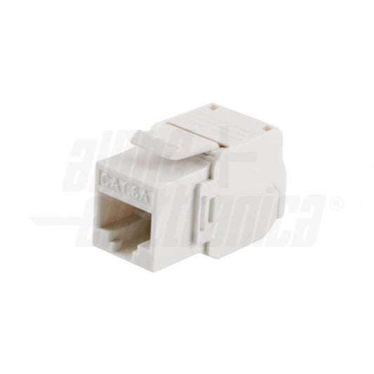 PRESA KEYSTONE 8P8C RJ45 non schermata - Cat.6a - UTP - Crimpaggio senza utensile - Bianca