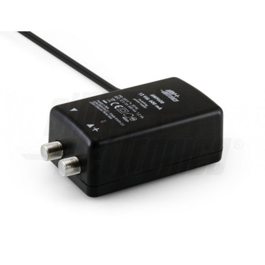 ALIMENTATORE PER AMPLIFICATORE ANTENNA - 12Vdc 600mA - Con connettori F
