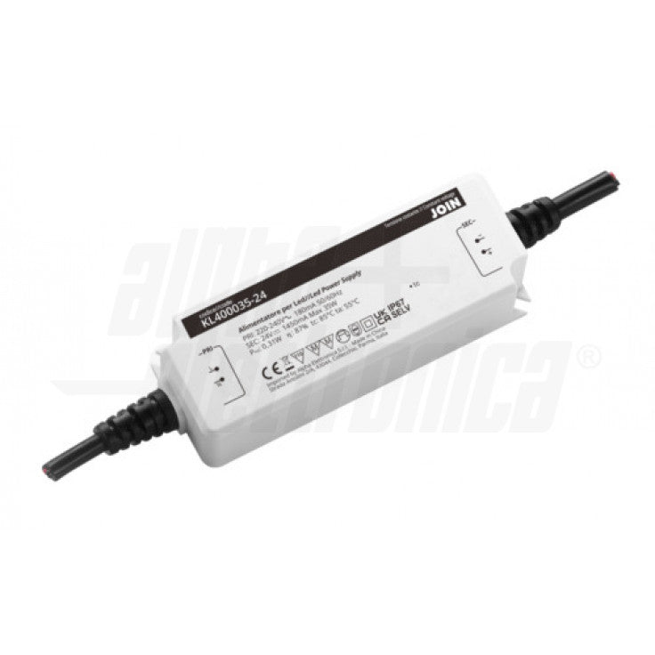 ALIMENTATORE PER LED A TENSIONE COSTANTE 35W - 24Vdc - IP67