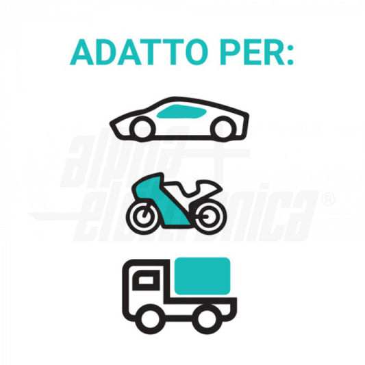 CARICA BATTERIE 2/3,6/7,2A 12/24V 5-144Ah Pb/LiFePO4 - SMART 9 fasi - IP65 - serie PROCHARGE