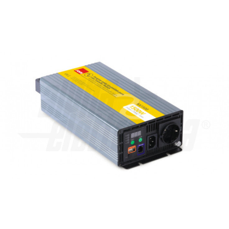 INVERTER ONDA PURA 1500W Ingresso: 12Vdc, Uscita: 230Vac - con bypass 230V