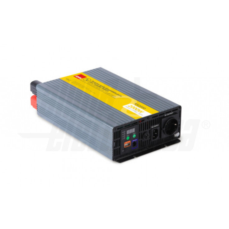 INVERTER ONDA PURA 2000W Ingresso: 12Vdc, Uscita: 230Vac - con bypass 230V