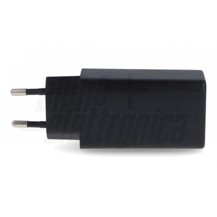 CARICATORE 2 USB 1C e 1A - GaN 65W Power Delivery - Nero
