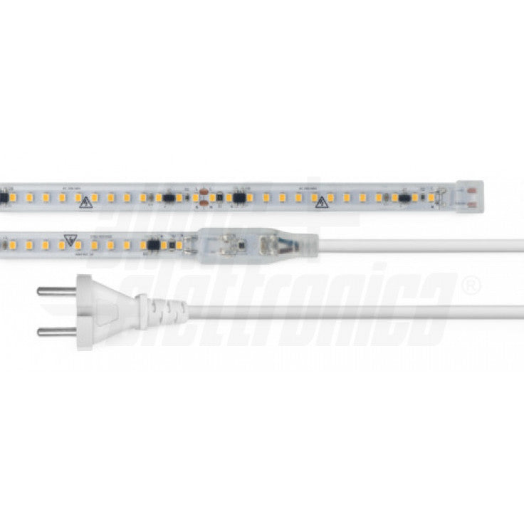 STRISCIA LED 140 Led/m 2835 - 230Vac - 19W/m - Bianco naturale - 5m