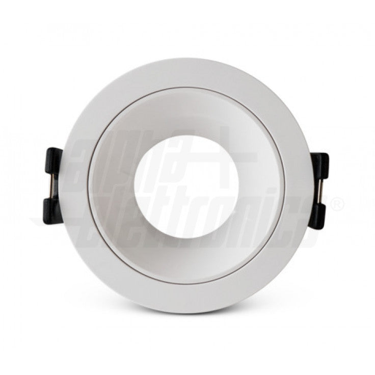 SUPPORTO PLASTICO PER LAMPADE DIAM.35 - BIANCO - ROTONDO