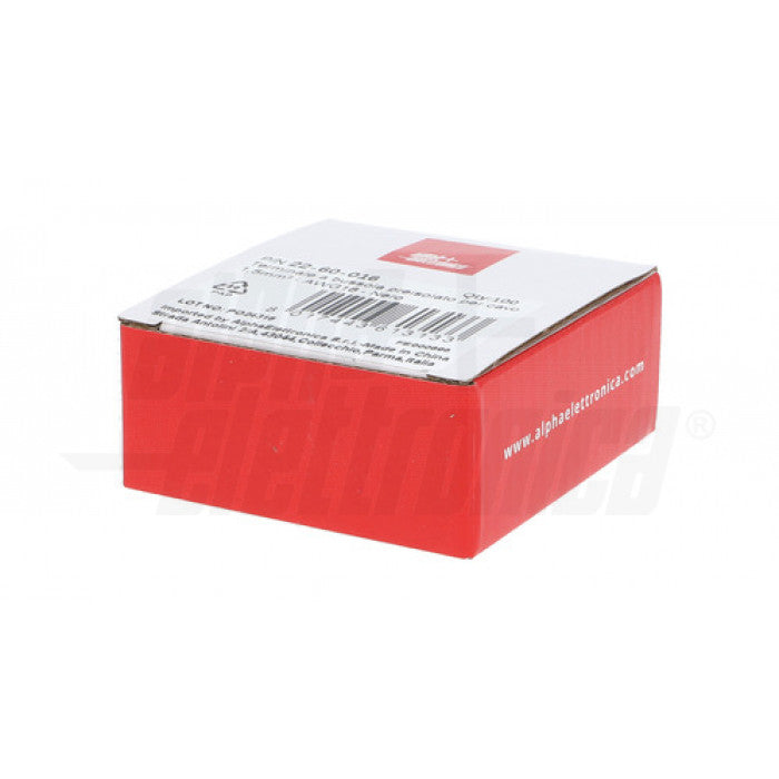 TERMINALI A BUSSOLA PREISOLATO PER CAVO 1,5mm² - AWG16 - Nero - Conf. 100PZ