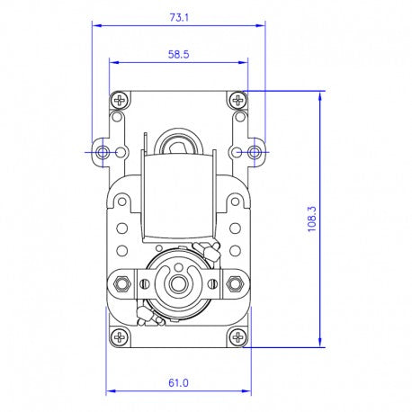 MOTORIDUTTORE T14 3RPM PACCO26mm