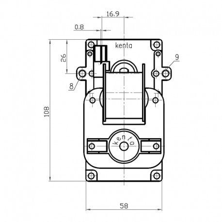 MOTORIDUTTORE Kenta K9117157 Velocità: 5 rpm.