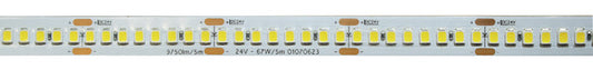 STRISCIA 240LED/m, 2835 IP65H, 24V 13,4W/m, L.NATURALE 4000K±5%, 1950lm/m, CRI80 PREZZO per 5m G3A - PCB 10mm