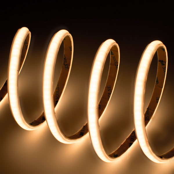 STRISCIA 260 LED SCOB Milky, IP65, 220Vac 16W/m, LUCE CALDA PER 20mt / 1450lm/m, PCB 8mm