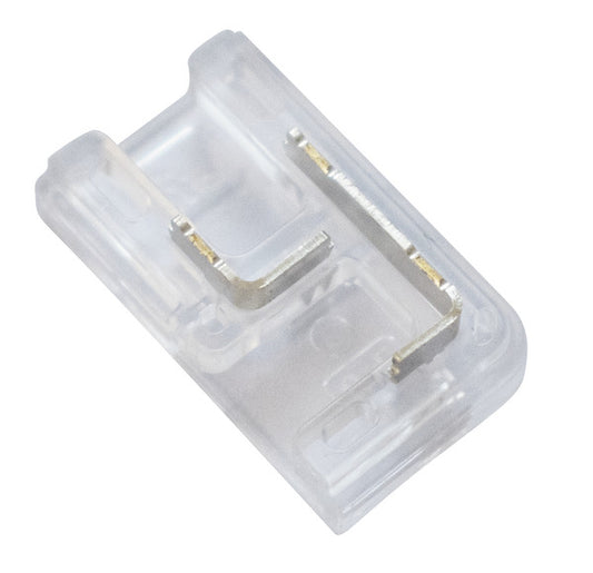 GIUNTO CORTO AD L, INNESTO RAPIDO, PER STRISCE LED PCB 8mm CON PIAZZOLLE DI SALDATURA LARGHE