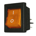 INTERRUTTORE BIPOLARE LUMINOSO GIALLO 22x30