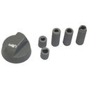 MANOPOLA UNIVERSALE GRIGIA + 5 RACCORDI