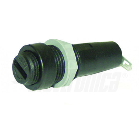 PORTAFUSIBILE DA PANNELLO PER FUSIBILI 5x20mm