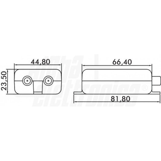 ALIMENTATORE PER AMPLIFICATORE ANTENNA - 12Vdc 360mA - Con connettori F