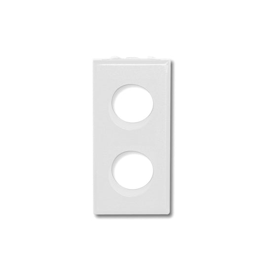 ADATTATORE PER LA SERIE CIVILE BTicino Axolute ® e BTicino Axolute Air ® di colore bianco con 2 fori per le prese demiscelate a 2 uscite (PDM)