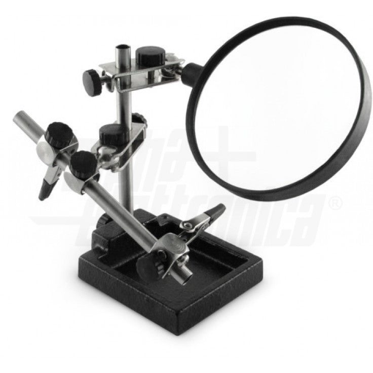 SUPPORTO METALLICO CON LENTE