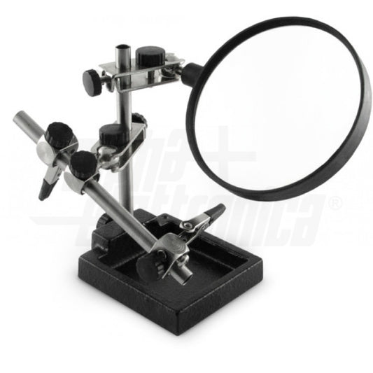 SUPPORTO METALLICO CON LENTE