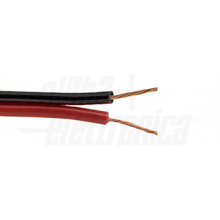 CAVO PIATTINA 2x0,35mm² - ROSSO E NERO