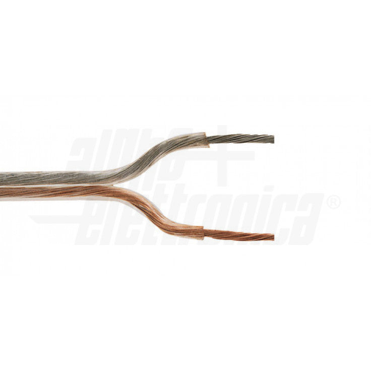 CAVO PIATTINA 2x0,50mm² - TRASPARENTE