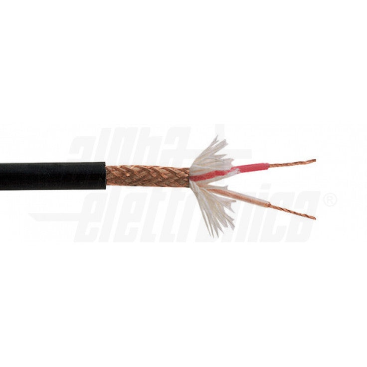 CAVO MICROFONICO BILANCIATO CON RIEMPIMENTO IN COTONE 2x0,25