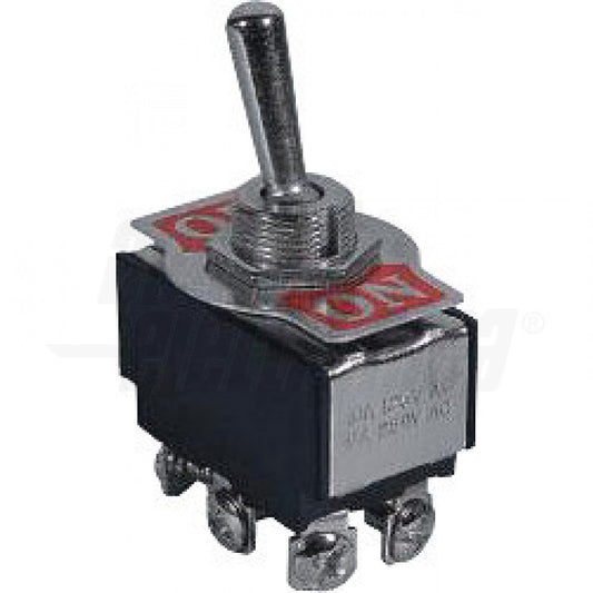 INTERRUTTORE A LEVETTA 2P ON/-/ON A VITE