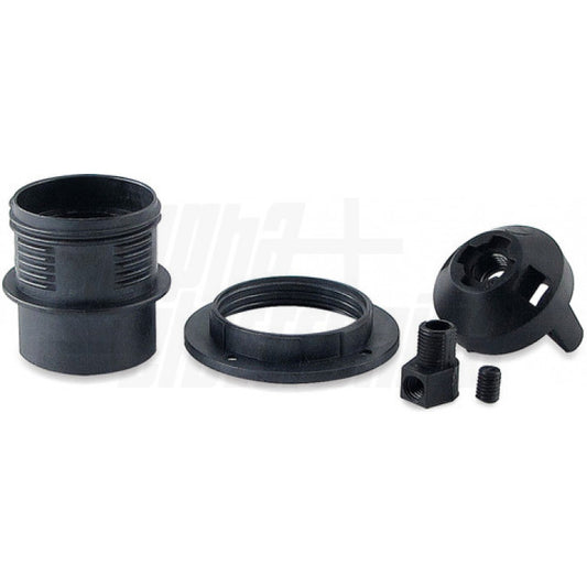 PORTALAMPADA NERO E27 CON GHIERA