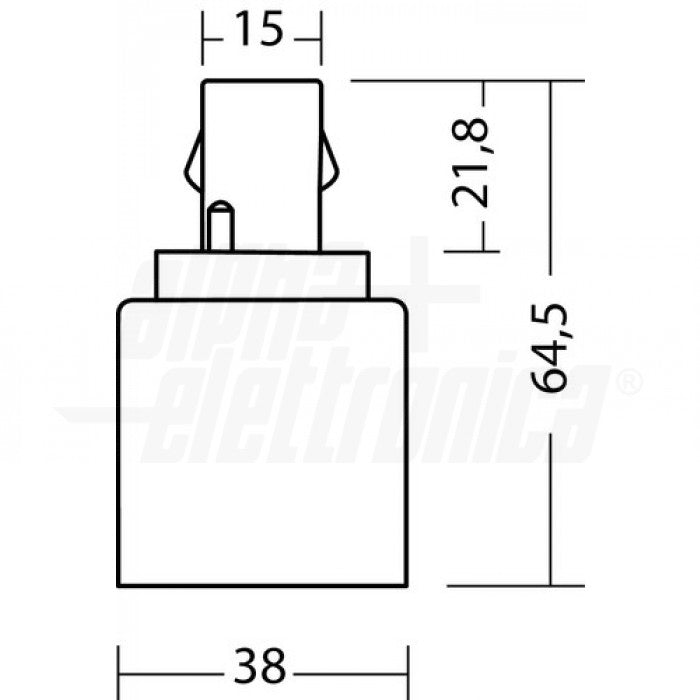 ADATTATORE PER LAMPADE LED da G24d-x a E27