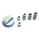 MANOPOLA UNIVERSALE BIANCA +5 RACCORDI