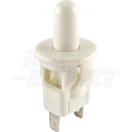 PULSANTE BIANCO - 1P - SPST - (OFF)/ON - N.C. - 2.5A@250Vac - 2 TERM. A SALDARE